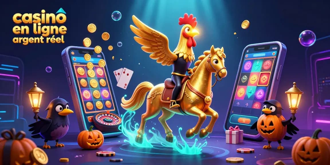 Jouez au casino en ligne argent réel avec un visuel coloré et dynamique.