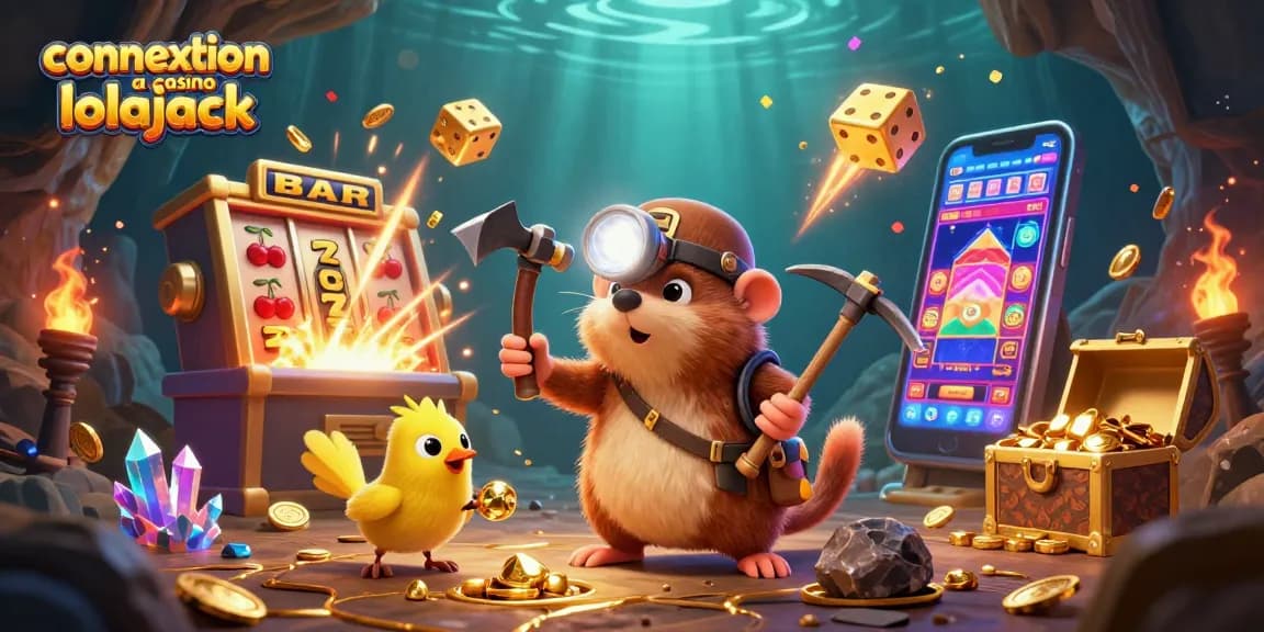 Engage with the thrilling world of connexion au casino lolajack in this vibrant 3D illustration showcasing winning moments.