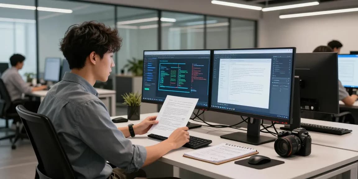 Detect PDF fraud with advanced AI technology in a professional workspace.