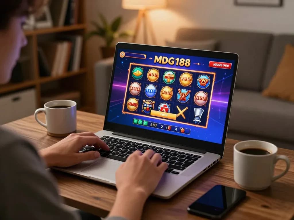 Login and play exciting games on MDG188 in a cozy home setting.