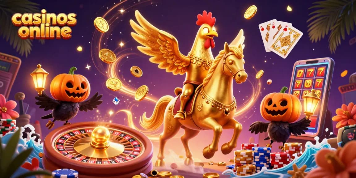 Disfruta de los mejores casinos online mientras lanzas monedas doradas y gemas brillantes.