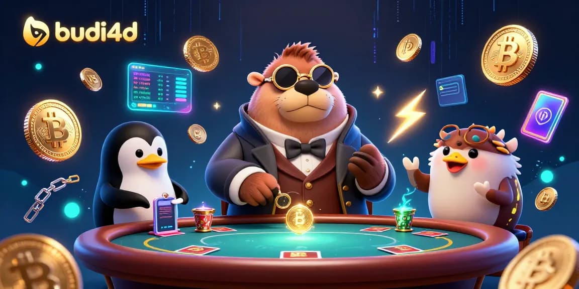 Engage with budi4d at the underwater poker table featuring an intriguing walrus, penguin dealer, and pufferfish.