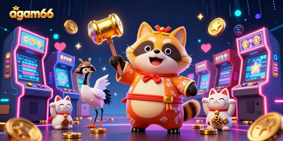 Play at AGAM66 to experience vibrant arcade fun with colorful characters and exciting bonuses.