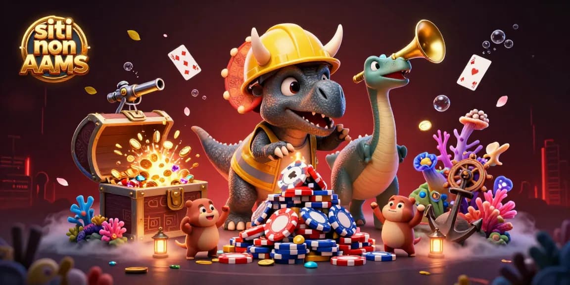 Costruisci una piramide di chip nel casinò non AAMS con un triceratopo e festeggiamenti