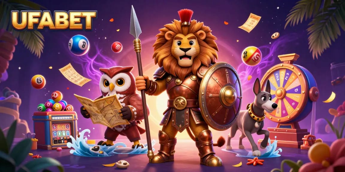 Experience exciting gameplay at UFABET with vibrant lottery elements and engaging 3D characters.