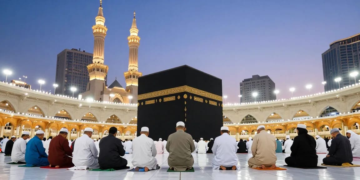 Travel guide for umroh Itikaf at Masjidil Haram, exploring spirituality and tourism experiences.