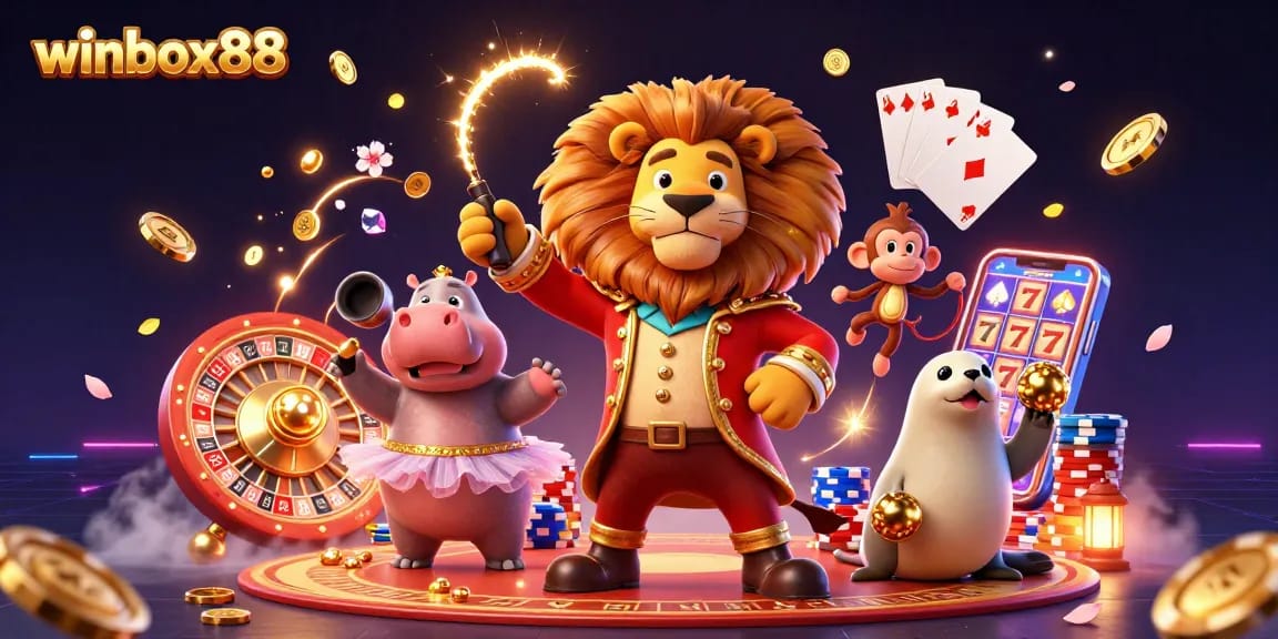 Experience excitement at winbox88 with vibrant casino action featuring dynamic characters and games.