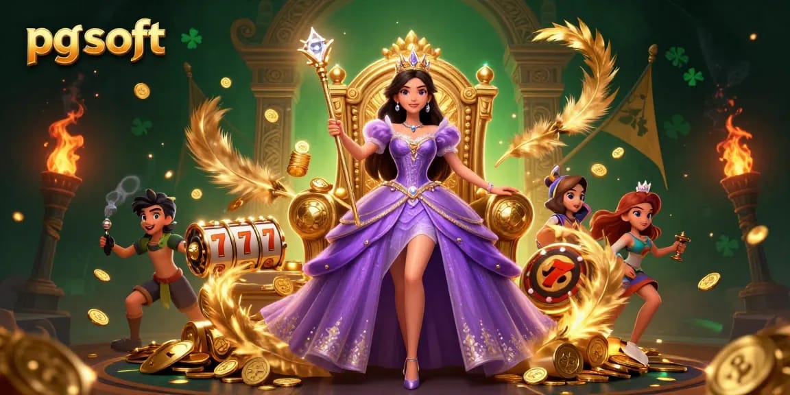 Spin the reels with pg soft's stunning jackpot features in this dynamic casino scene.