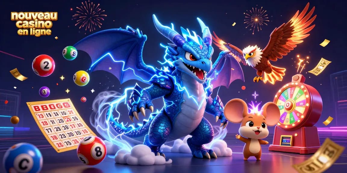 Casino en ligne dynamique avec des personnages et éléments de jeu captivants, comme "nouveau casino en ligne".