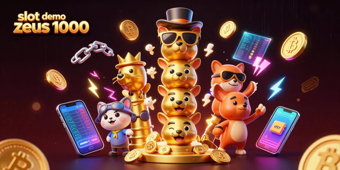 Experience slot demo zeus 1000 with vibrant 3D elements showcasing exciting gameplay.