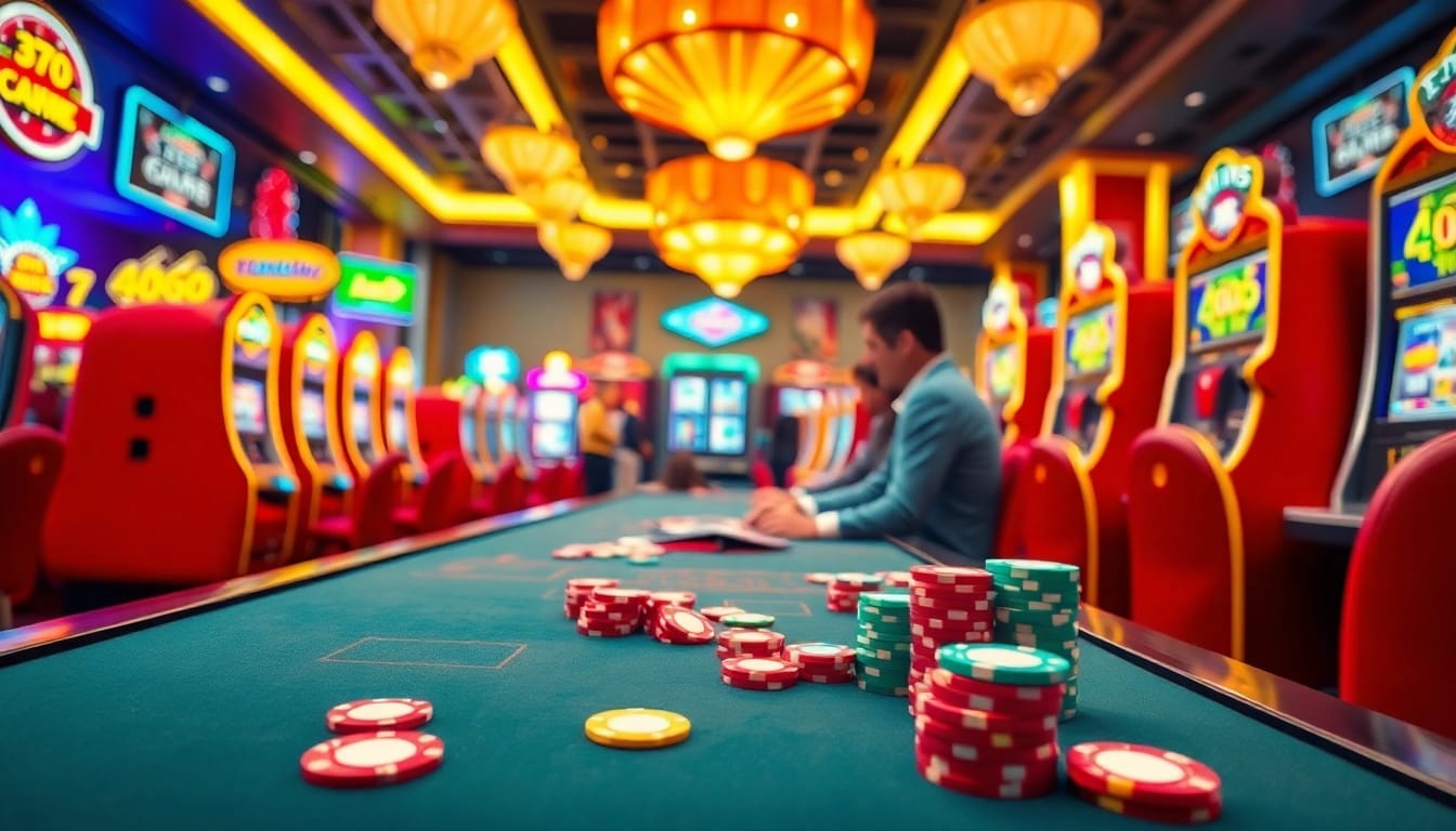 Experience the thrill of Non gamstop Casino Uk with engaging gaming tables and colorful slot machines.