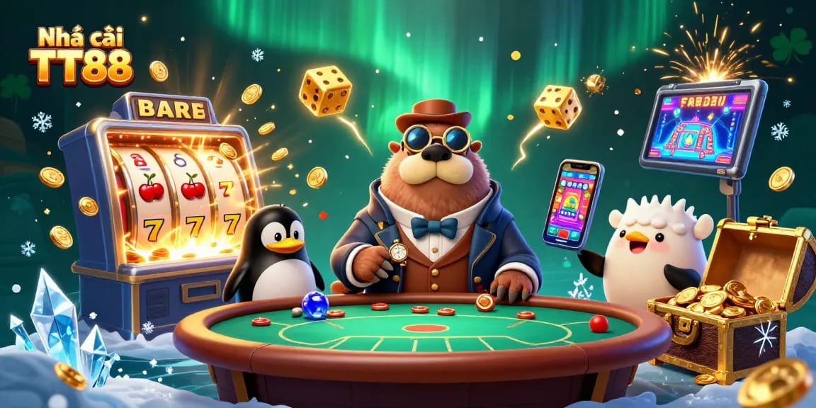 Join the fun at Nhà cái TT88 with underwater poker and animated casino games.