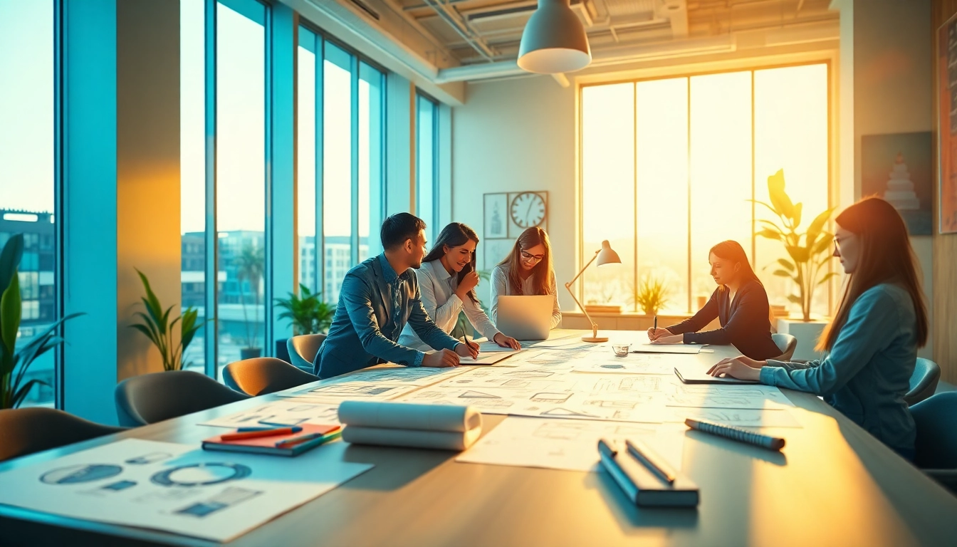Discover creative collaboration at https://bestdesignersintheworld.com/ featuring diverse designers in a vibrant office setting.