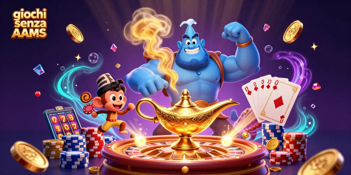 Gioca senza AAMS con i colori vivaci dei casinò e l'energia dei giochi d'azzardo.