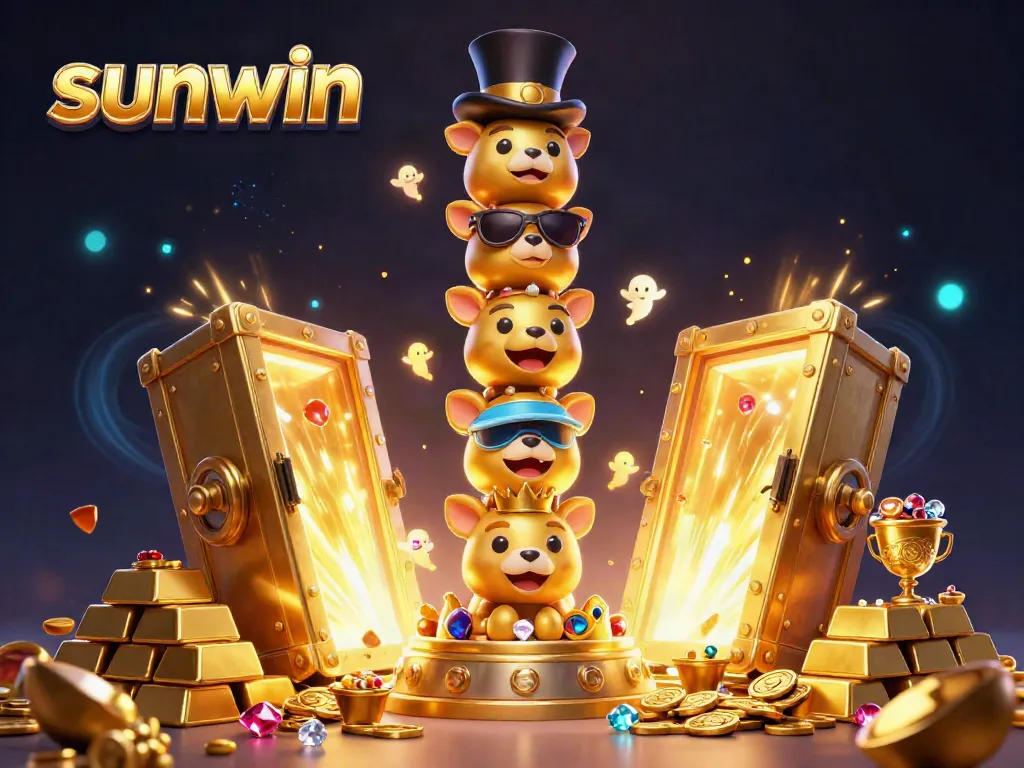 Experience thrilling wins at sunwin with vibrant 3D casino elements highlighting excitement in gameplay.