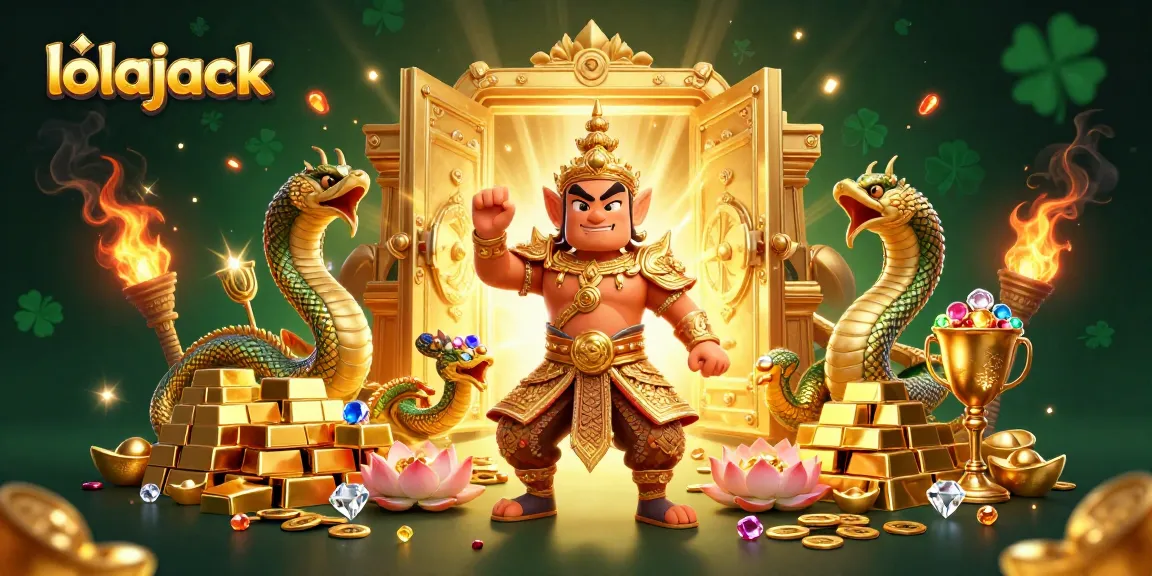 Experience thrilling wins at lolajack Casino with vibrant treasure and gaming elements!