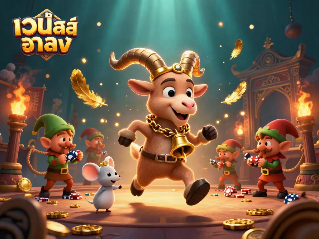 เว็บสล็อตตรง เกมสล็อตออนไลน์สุดสนุกกับการ์ตูน Krampus และมาสคอตอื่นๆ สร้างบรรยากาศคาสิโน.